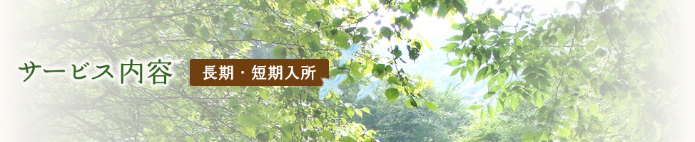 サービス内容 長期・短期入所